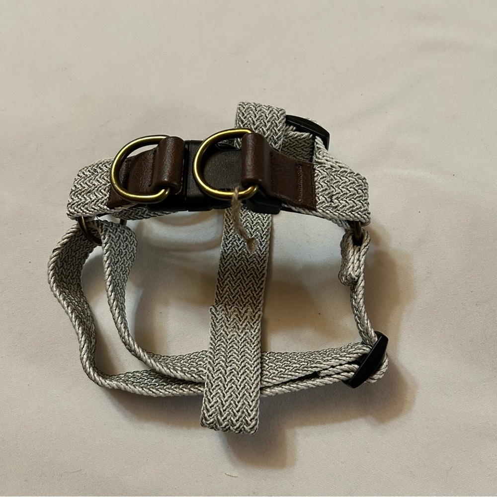 Stylish Gray and Brown Dog Harness
